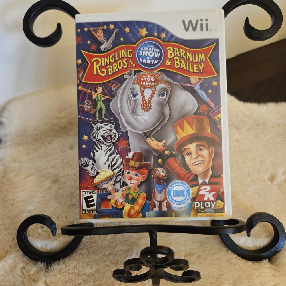 Ringling Bros Barnum & Bailey Circus Nintendo Wii 2009 CIB Complete - Tested
